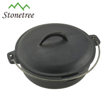 High quality wax finished BBQ cast iron dutch oven set